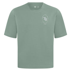Tampa Bay Rays Levelwear Register Oversized Luxe Signature Knit T-Shirt Green