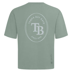 Tampa Bay Rays Levelwear Register Oversized Luxe Signature Knit T-Shirt Green