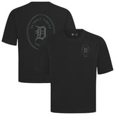 Detroit Tigers Levelwear Register Oversized Luxe Signature Knit T-Shirt Black