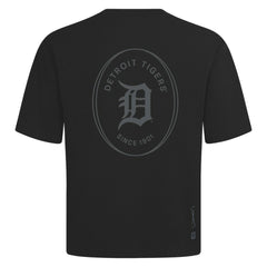 Detroit Tigers Levelwear Register Oversized Luxe Signature Knit T-Shirt Black
