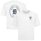 Detroit Tigers Levelwear Register Oversized Luxe Signature Knit T-Shirt White