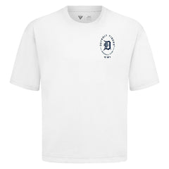 Detroit Tigers Levelwear Register Oversized Luxe Signature Knit T-Shirt White