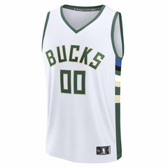 Milwaukee Bucks Fast Break Custom Jersey - Association Edition - White outlet