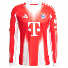 Bayern Munich 2025/26 Home Replica Long Sleeve Jersey - Red discount
