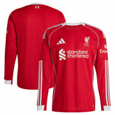 Liverpool 2025/26 Home Replica Long Sleeve Jersey for sale - Red