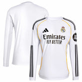 Real Madrid 2025/26 Home Replica Long Sleeve Jersey Discount - White