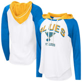 St. Louis Blues G-III 4Her by Carl Banks Women's MVP Hooded Long-Sleeve T-Shirt - White T-shirts