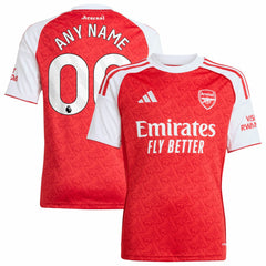 Arsenal Youth 2025/26 Home Replica Custom Jersey - Red online