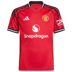 Manchester United Youth Home 2025/26 Custom Replica Jersey - Red sale