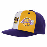 Los Angeles Lakers Youth 50th Anniversary Duo Front Snapback Hat - Purple on sale