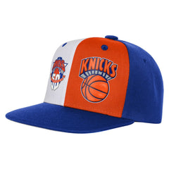 New York Knicks Youth 50th Anniversary Duo Front Snapback Hat - Blue discount