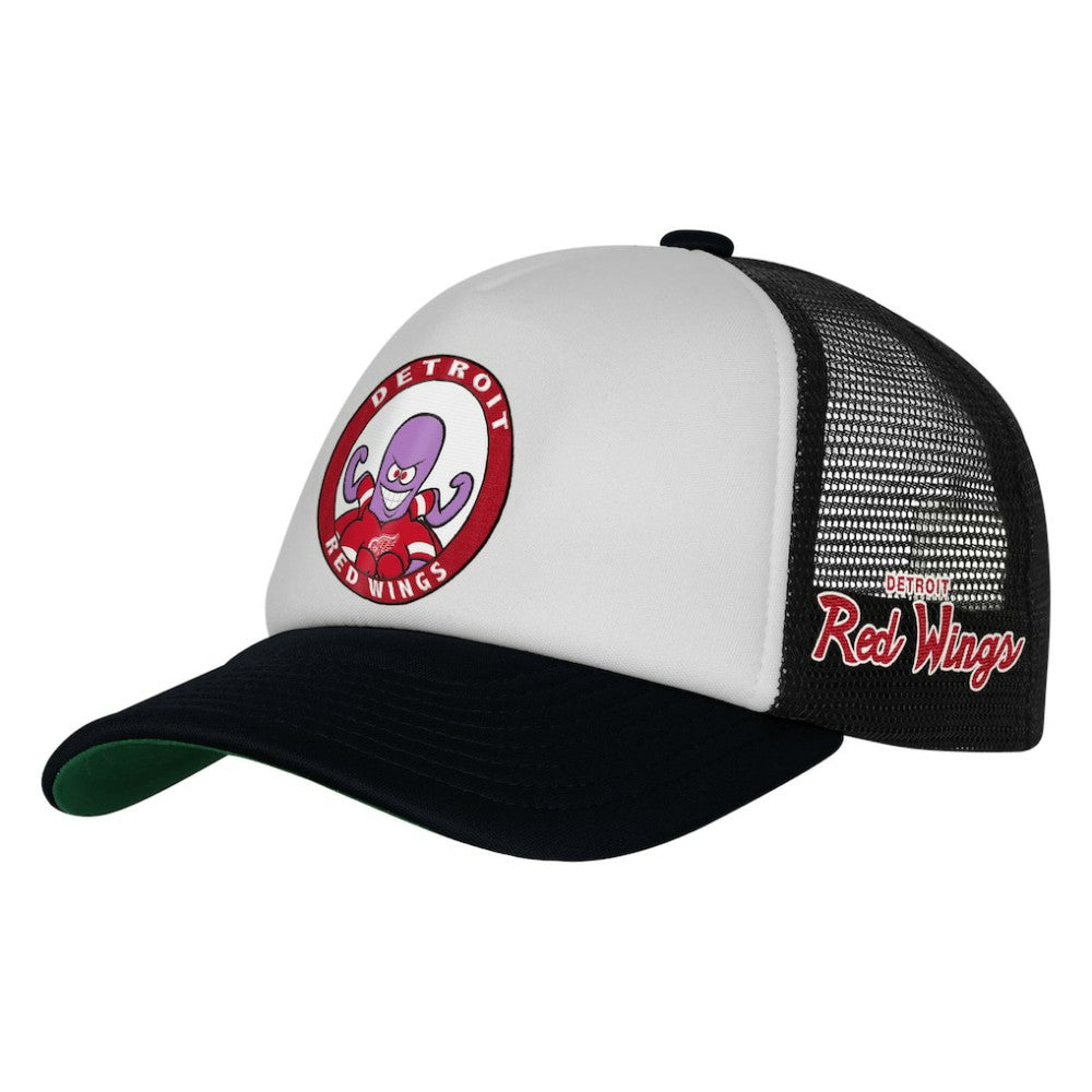 Detroit Red Wings Mitchell & Ness Youth Mascot Adjustable Trucker Hat - White Hats
