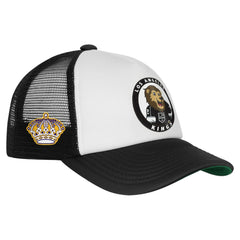 Los Angeles Kings Mitchell & Ness Youth Mascot Adjustable Trucker Hat - White Hats
