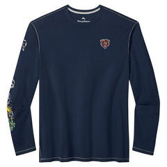 Chicago Bears Oasis Endzone Lux Long Sleeve T-Shirt - Navy online