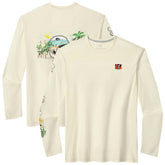 Cincinnati Bengals Oasis Endzone Lux Long Sleeve T-Shirt - Cream sale