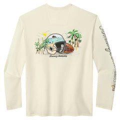 Indianapolis Colts Oasis Endzone Lux Long Sleeve T-Shirt - Cream for sale