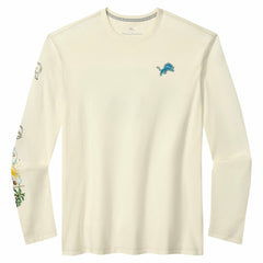 Detroit Lions Oasis Endzone Lux Long Sleeve T-Shirt - Cream cheap