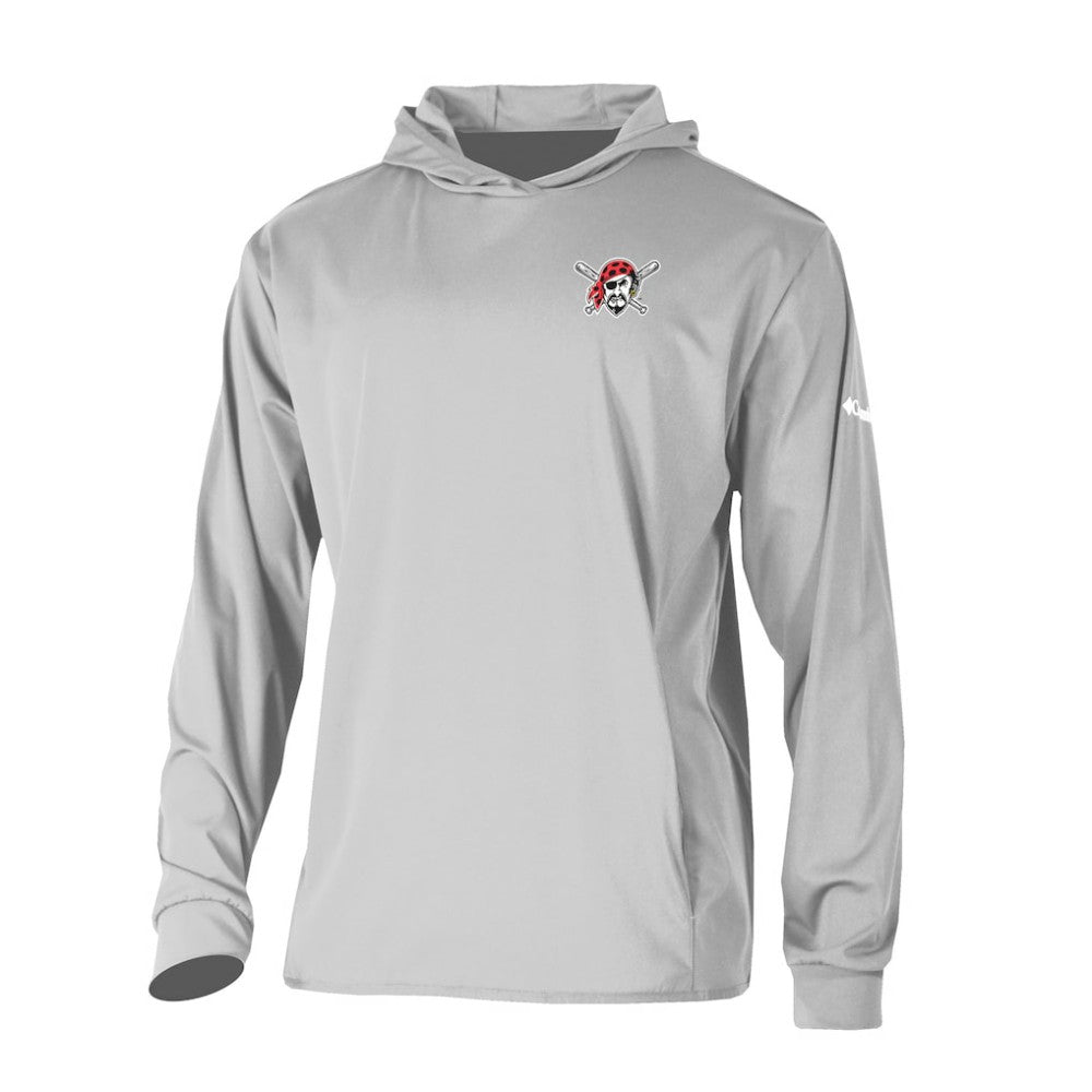 Pittsburgh Pirates Long Drive Pullover Hoodie Gray