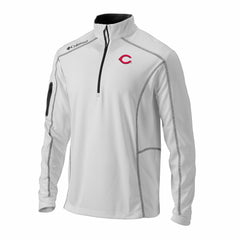 Cincinnati Reds Omni-Wick Shotgun Quarter-Zip Pullover White