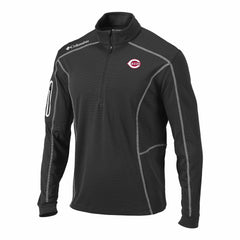 Cincinnati Reds Omni-Wick Shotgun Quarter-Zip Pullover Gray