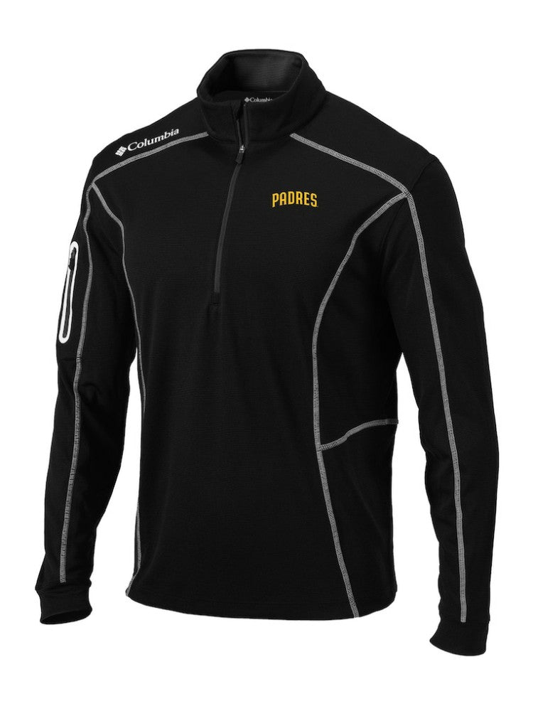 San Diego Padres Omni-Wick Shotgun Quarter-Zip Pullover Black
