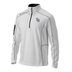 Tampa Bay Rays Omni-Wick Shotgun Quarter-Zip Pullover White