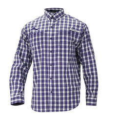Colorado Rockies Super Tamiami Omni-Shade Long Sleeve Button-Down Shirt Purple