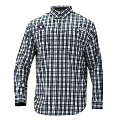 Houston Astros Super Tamiami Omni-Shade Long Sleeve Button-Down Shirt Navy