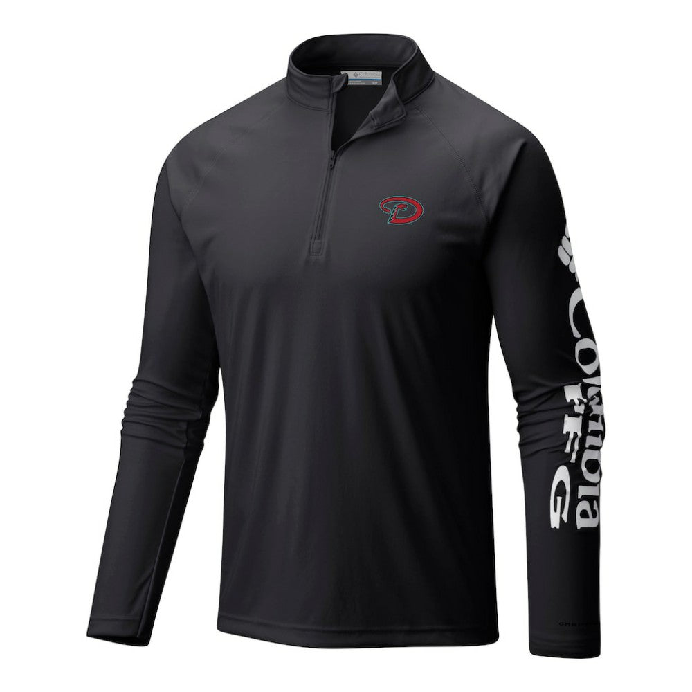 Arizona Diamondbacks Terminal Tackle Omni-Wick Raglan Quarter-Zip Pullover Black