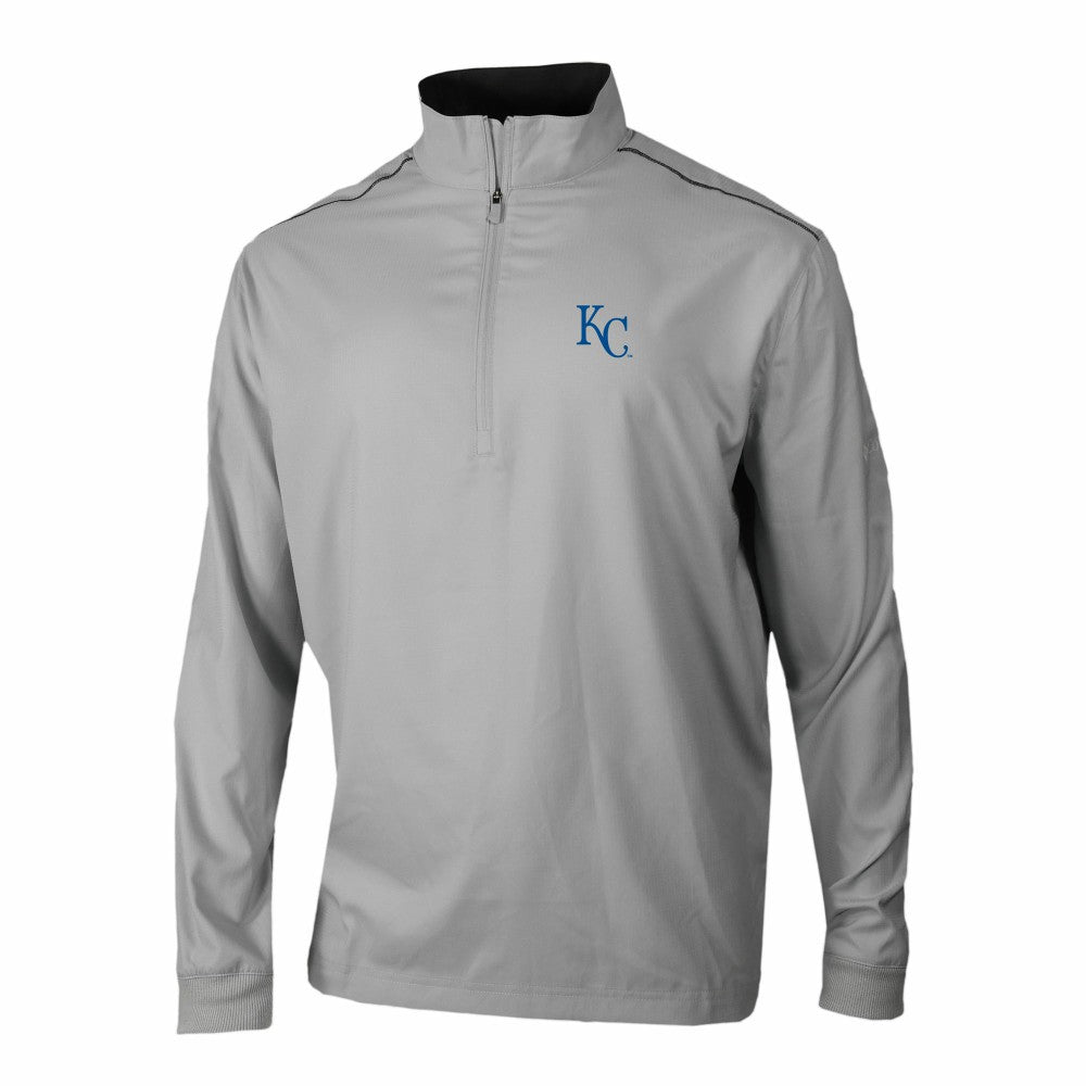 Kansas City Royals Omni-Wick Bogey's Paradise Quarter-Zip Pullover Gray