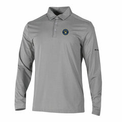 Milwaukee Brewers Omni-Wick Pin High Long Sleeve Polo Gray