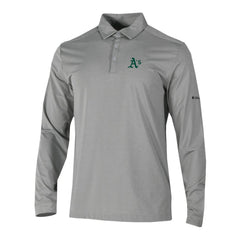 Athletics Omni-Wick Pin High Long Sleeve Polo Gray