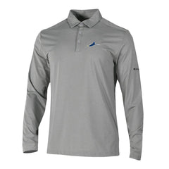 Tampa Bay Rays Omni-Wick Pin High Long Sleeve Polo Gray