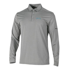 Seattle Mariners Omni-Wick Pin High Long Sleeve Polo Gray