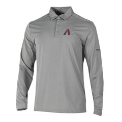 Arizona Diamondbacks Omni-Wick Pin High Long Sleeve Polo Gray