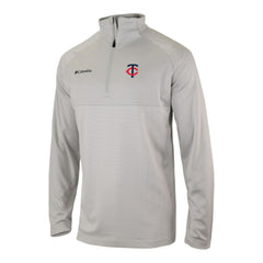 Minnesota Twins Omni-Wick Raglan Rockin' It Quarter-Zip Pullover Gray