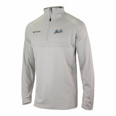 New York Mets Omni-Wick Raglan Rockin' It Quarter-Zip Pullover Gray