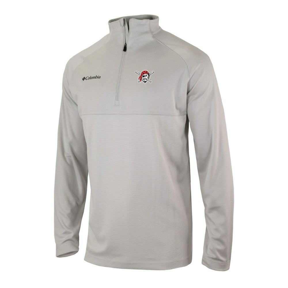 Pittsburgh Pirates Omni-Wick Raglan Rockin' It Quarter-Zip Pullover Gray