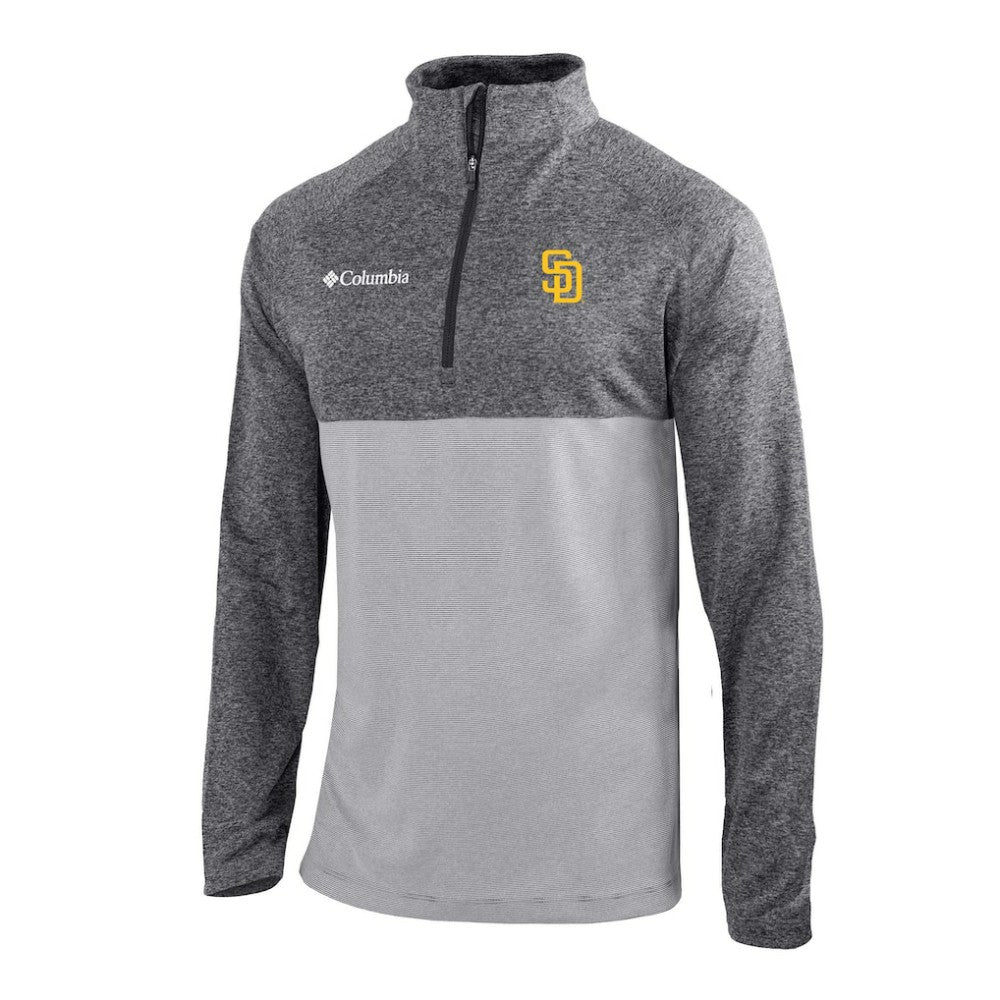 San Diego Padres Omni-Wick Raglan Rockin' It Quarter-Zip Pullover Gray
