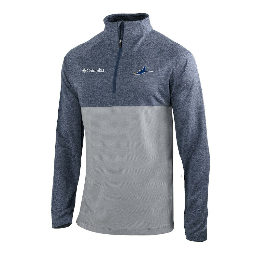 Tampa Bay Rays Omni-Wick Raglan Rockin' It Quarter-Zip Pullover Navy