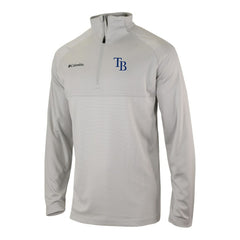 Tampa Bay Rays Omni-Wick Raglan Rockin' It Quarter-Zip Pullover Gray