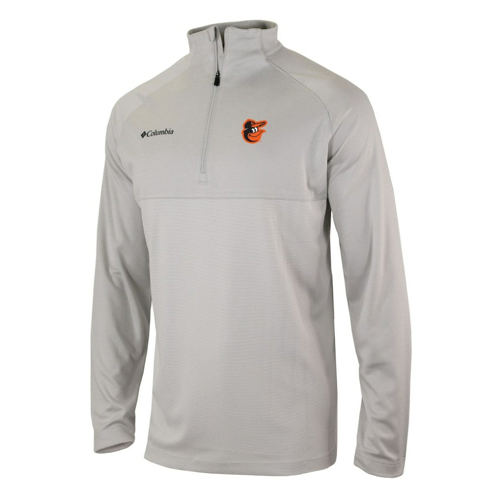 Baltimore Orioles Omni-Wick Raglan Rockin' It Quarter-Zip Pullover Gray
