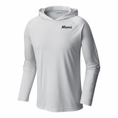 Miami Marlins Terminal Tackle Omni-Shade Pullover Hoodie White