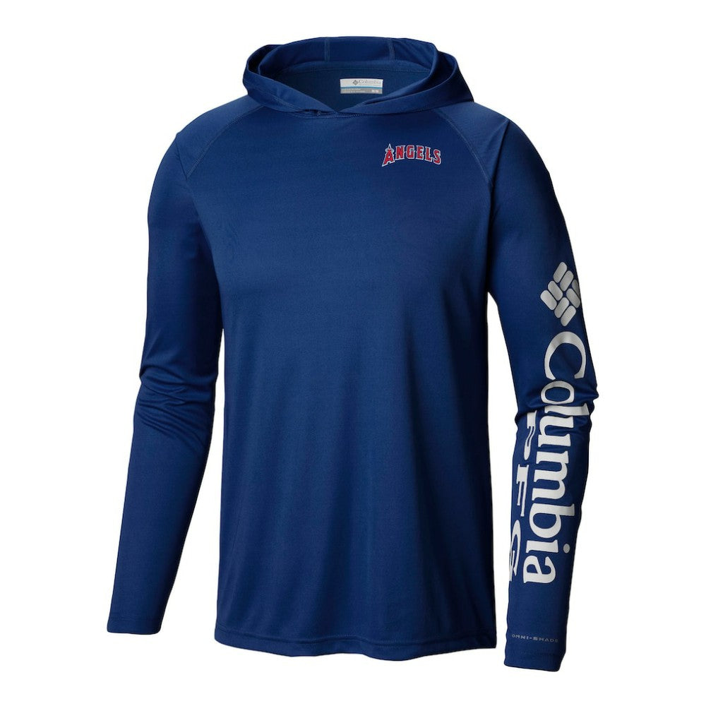 Los Angeles Angels Terminal Tackle Omni-Shade Pullover Hoodie Navy