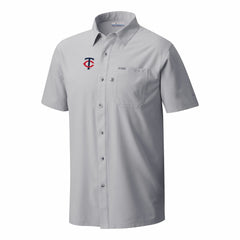 Minnesota Twins Slack Tide Omni-Wick Button-Up Camp Shirt Gray