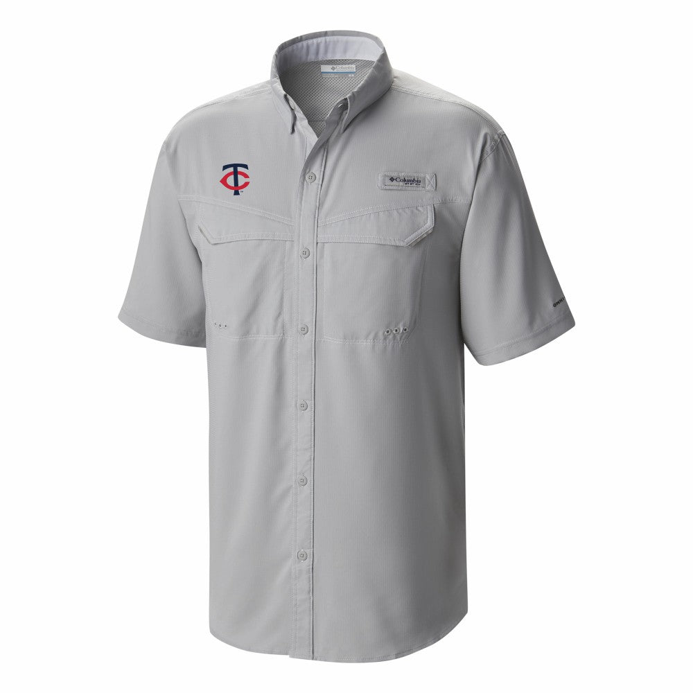 Minnesota Twins Omni-Wick Low Drag Offshore Button-Up Shirt Gray
