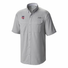 Minnesota Twins Omni-Wick Low Drag Offshore Button-Up Shirt Gray