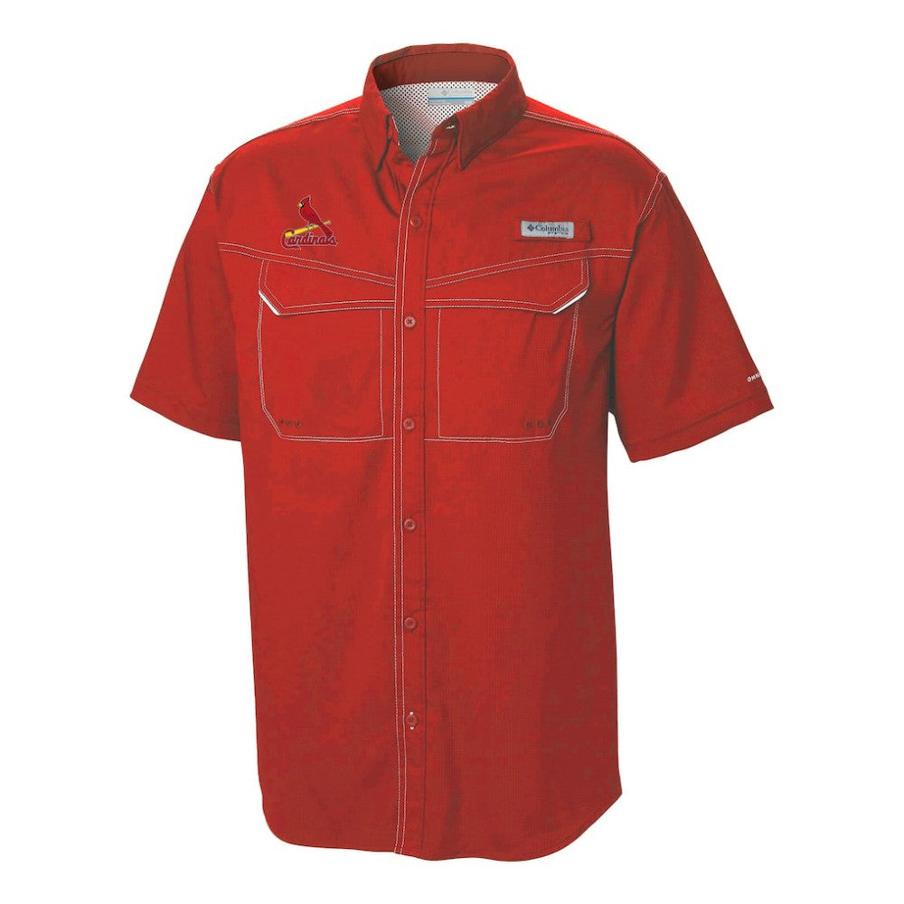 St. Louis Cardinals Omni-Wick Low Drag Offshore Button-Up Shirt Red