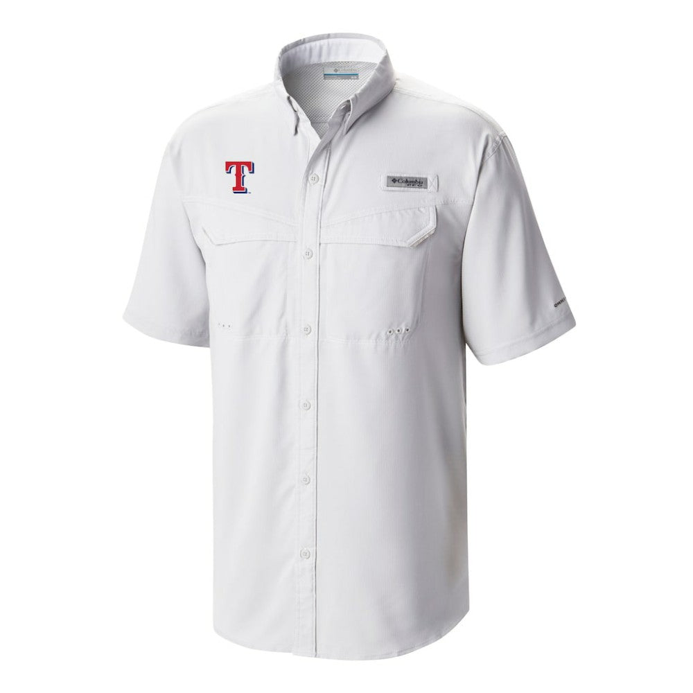 Texas Rangers Omni-Wick Low Drag Offshore Button-Up Shirt White