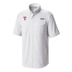 Texas Rangers Omni-Wick Low Drag Offshore Button-Up Shirt White